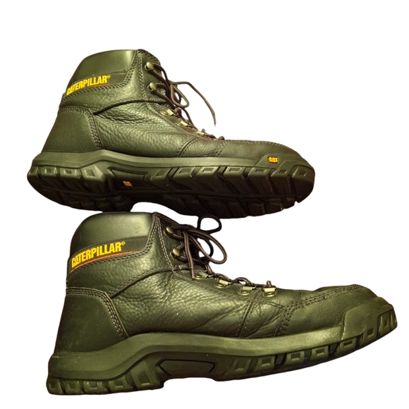 Caterpillar Outline Steel Toe P90800 Black Lace-up Work Boots Men Size 13 Wide - Picture 6 of 12